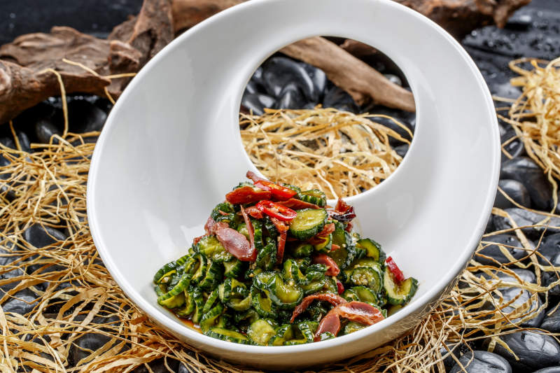 黄瓜仔炒鸡胗图片