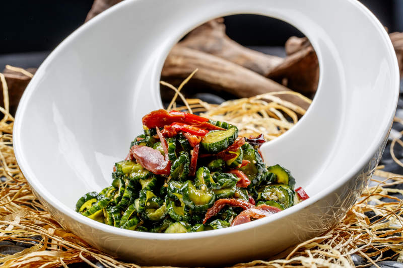 黄瓜仔炒鸡胗图片