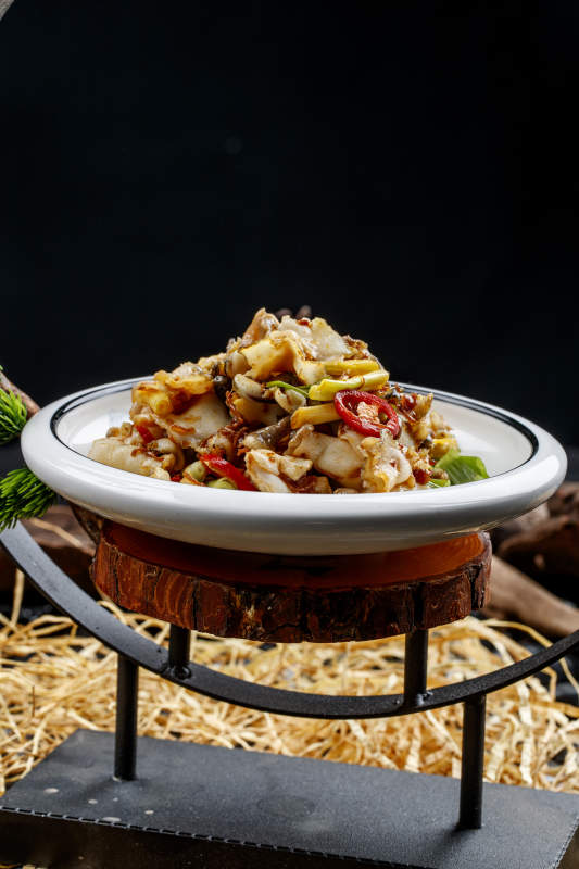 XO酱爆鱿鱼头图片