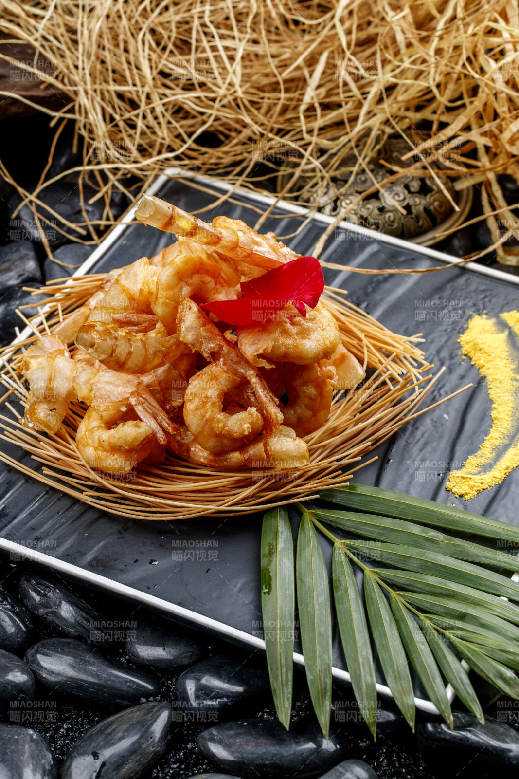 芙蓉香炸开背虾图片