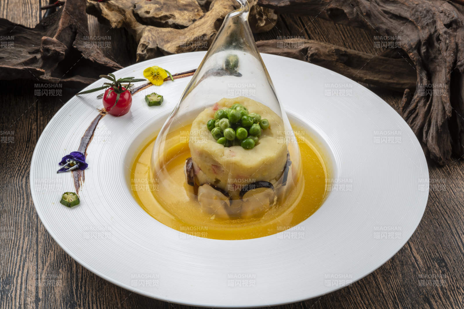 青豆山珍菌土豆泥图片