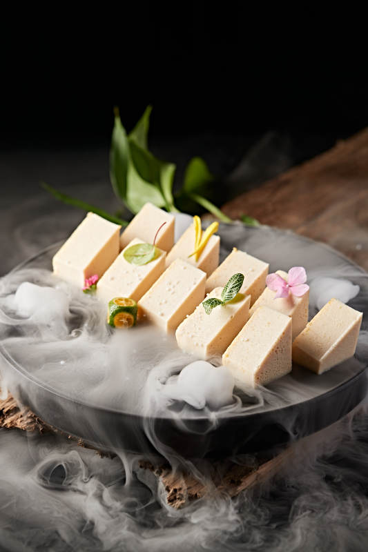 风味自制甜杏仁豆腐图片