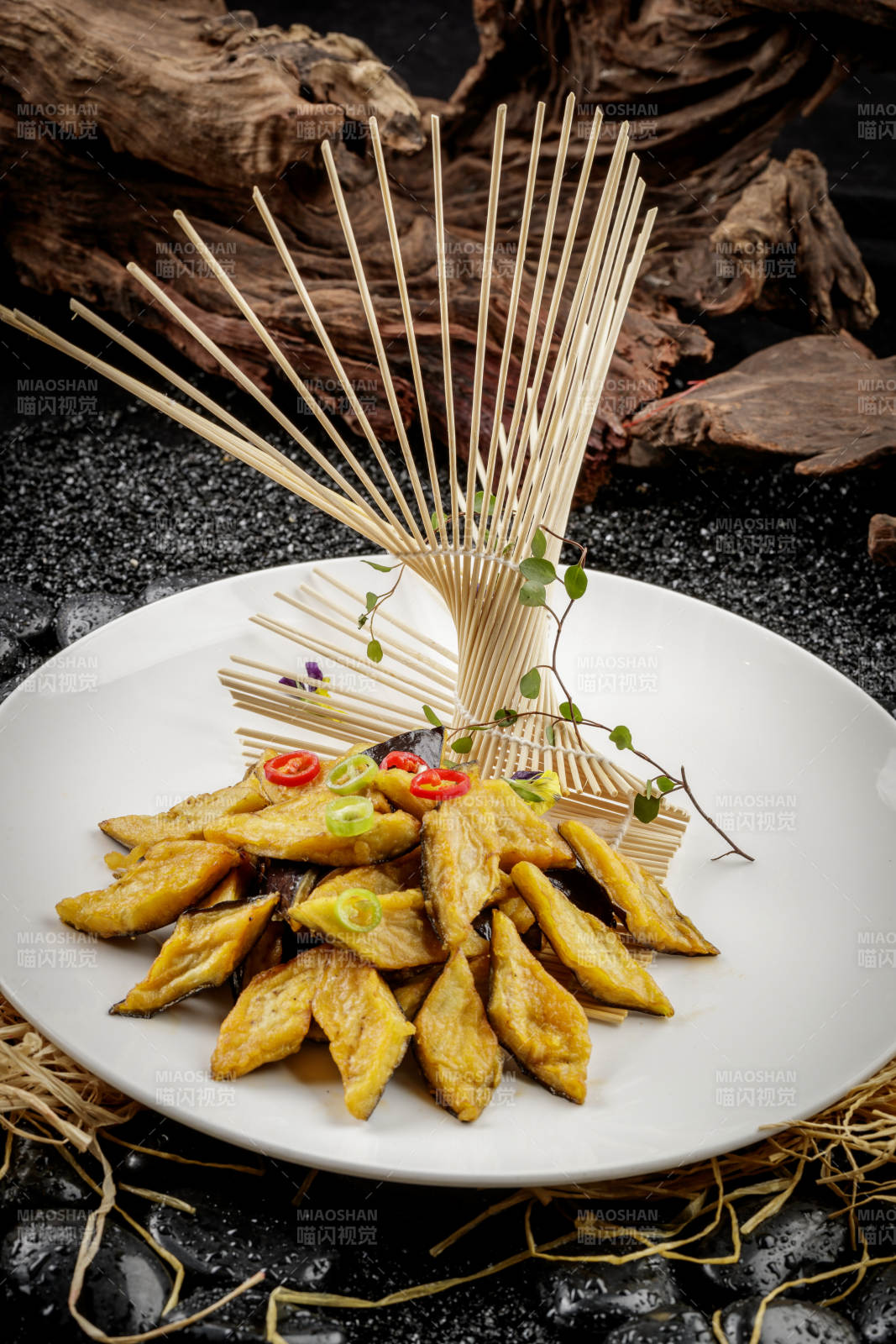 香炸脆皮茄子图片