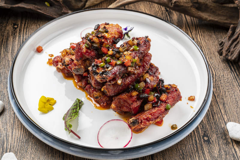 香辣红油豆豉蒸排骨图片