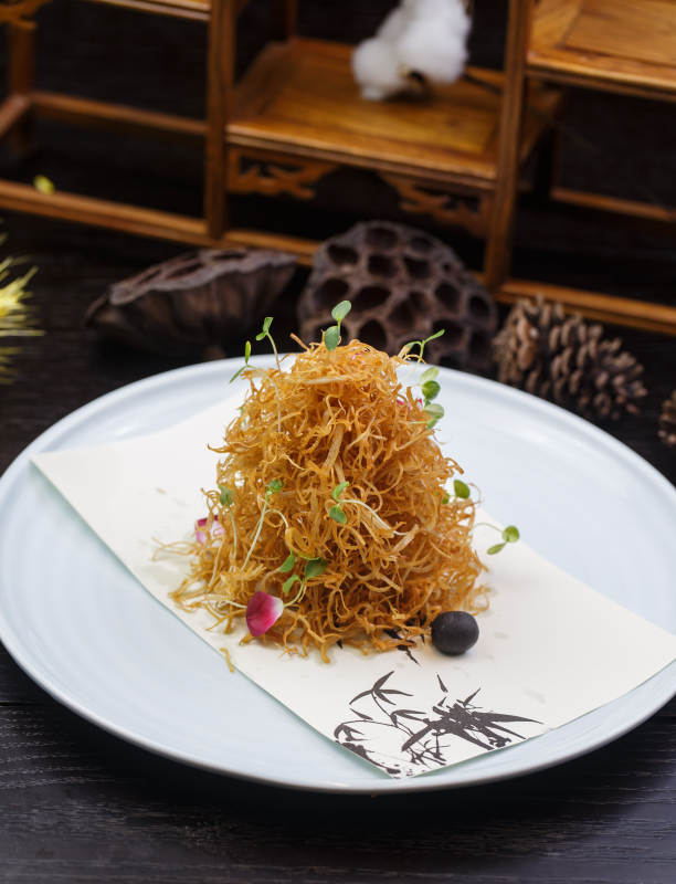 香酥土豆丝纹丝洋芋香炸土豆丝图片