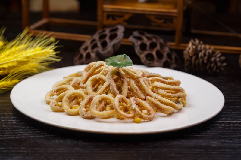 香酥鱿鱼圈图片