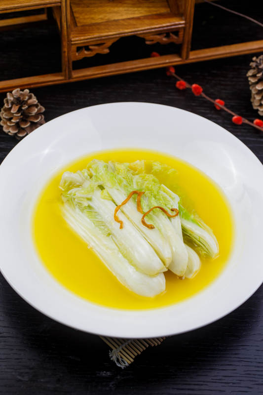 鲜浓鸡汤娃娃菜图片