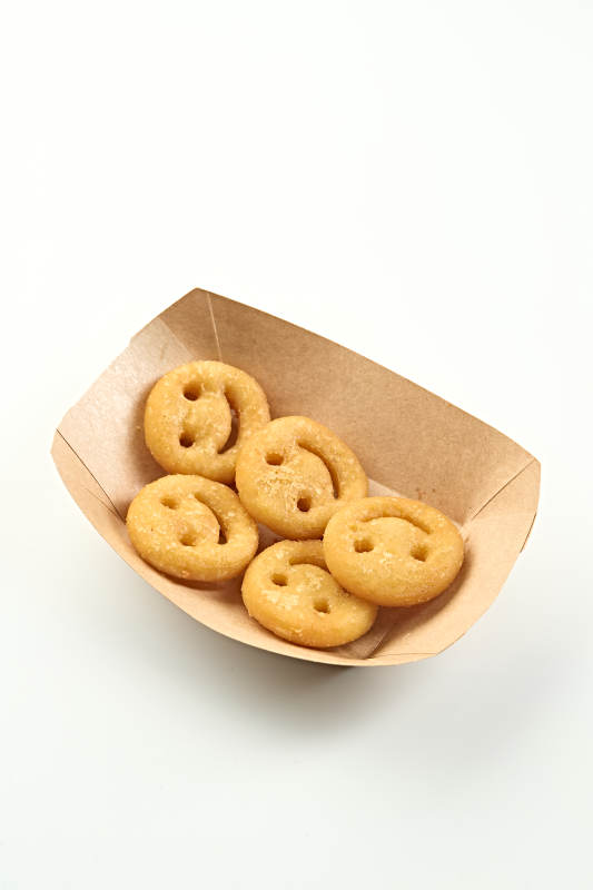 快餐美食油炸笑脸薯饼图片