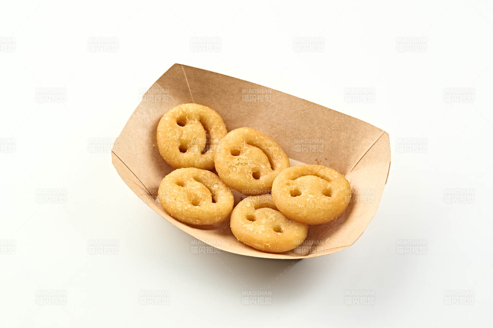快餐美食油炸笑脸薯饼图片