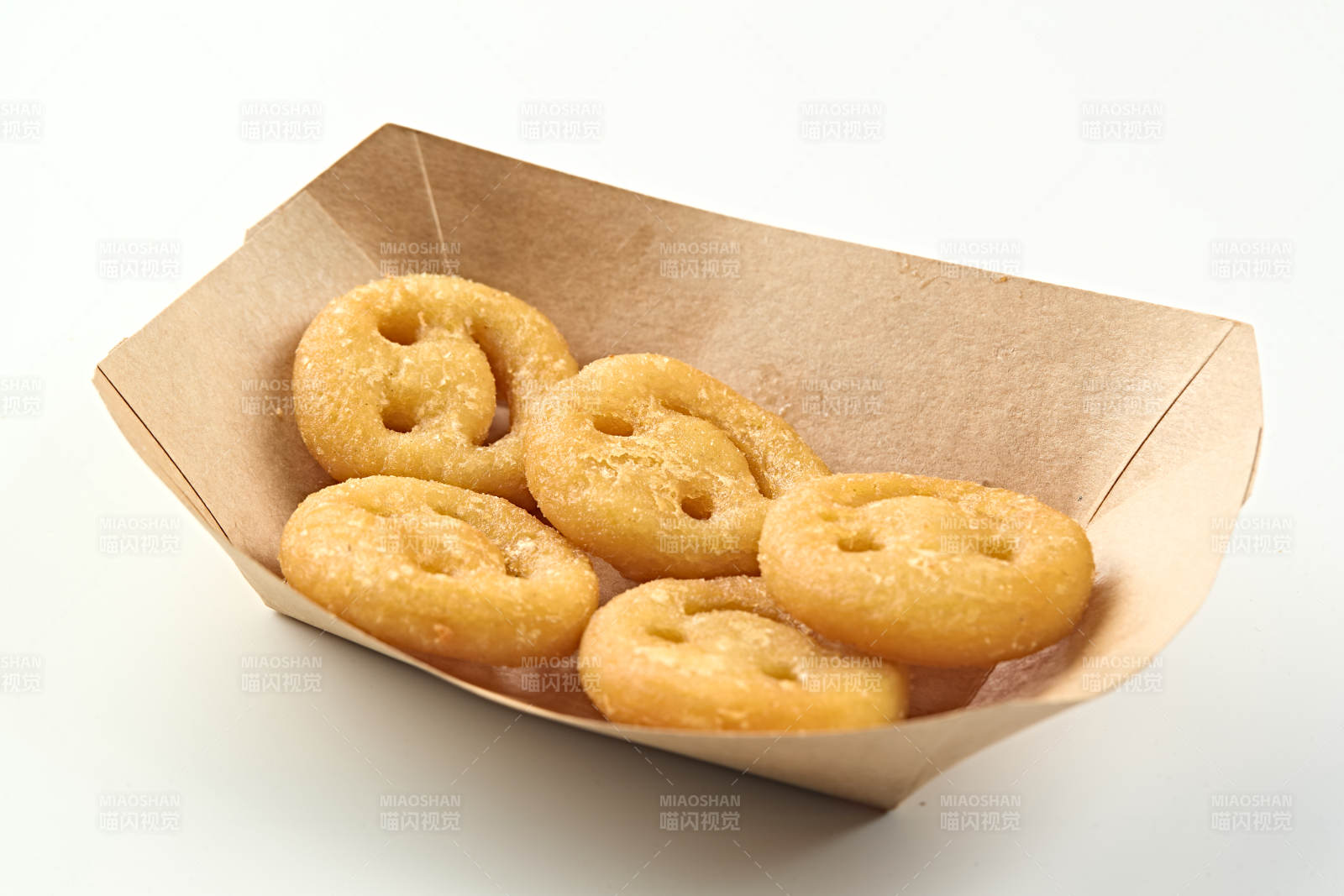 快餐美食油炸笑脸薯饼图片