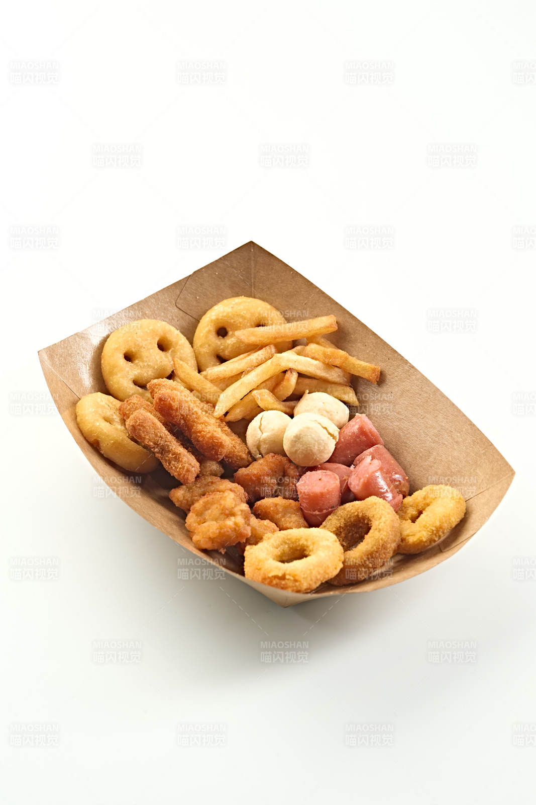 快餐美食油炸小吃拼装盒图片