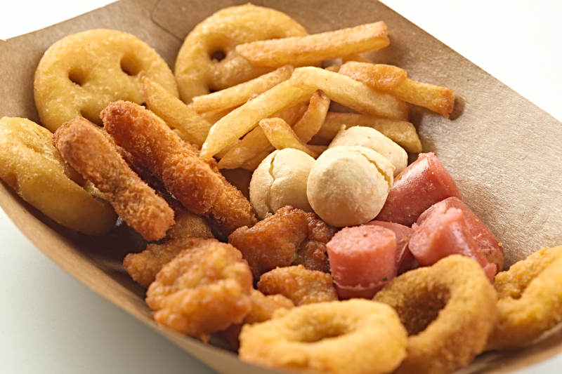 快餐美食油炸小吃拼装盒图片