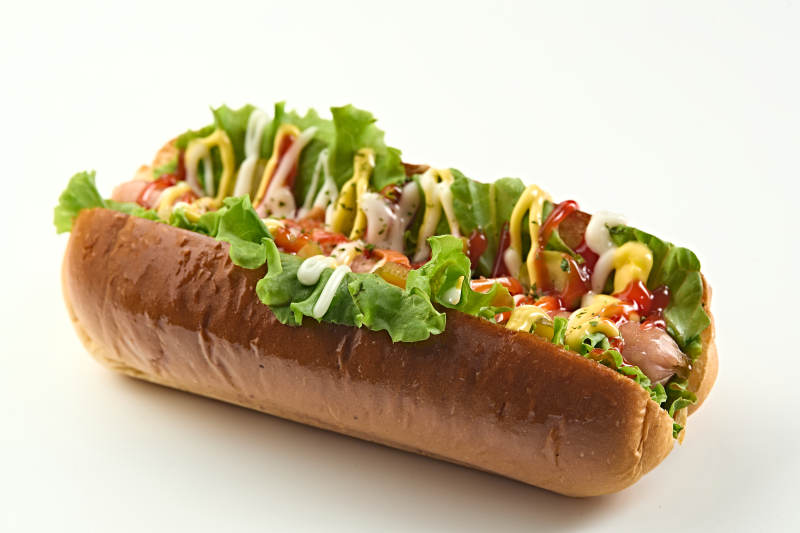 西餐快餐美式热狗面包图片