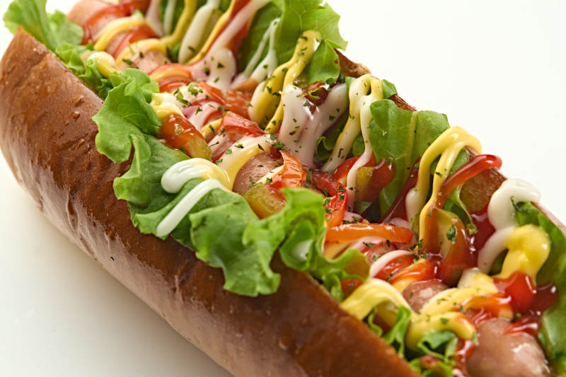 西餐快餐美式热狗面包图片