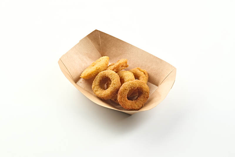 快餐美食油炸鸡肉炸洋葱圈图片