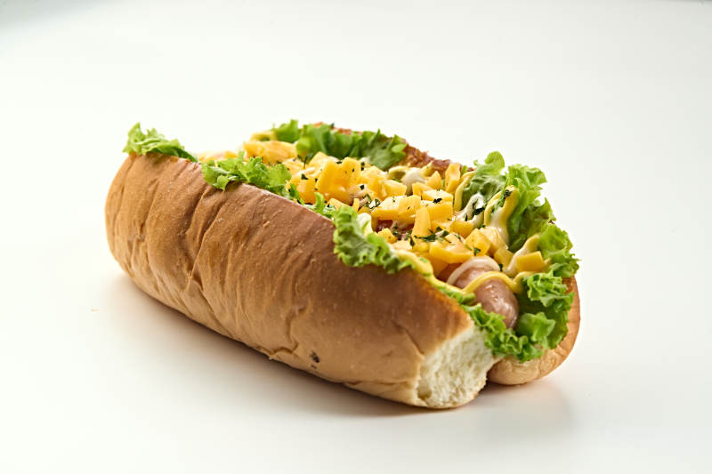 西餐快餐美式热狗面包图片