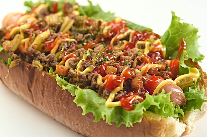 西餐快餐美式热狗面包图片