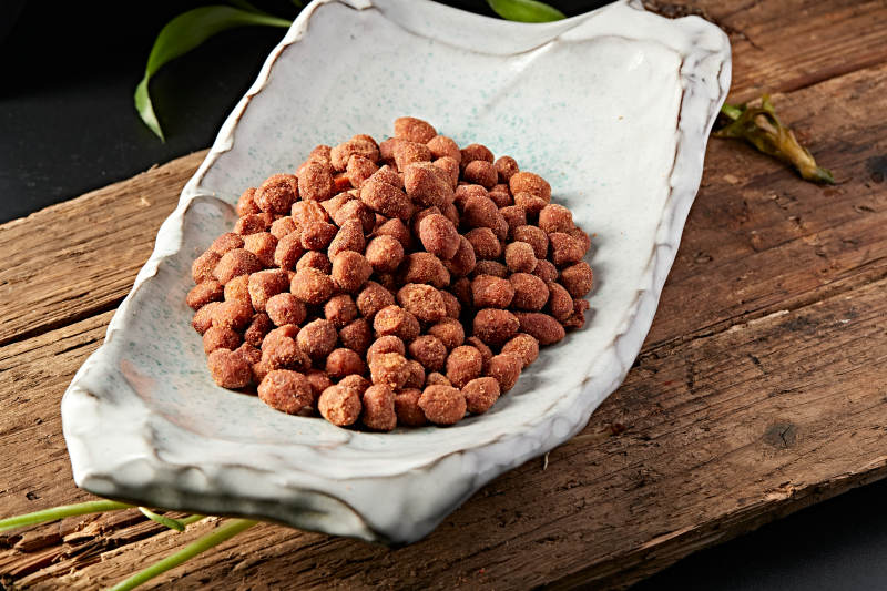 五香盐霜炸花生图片