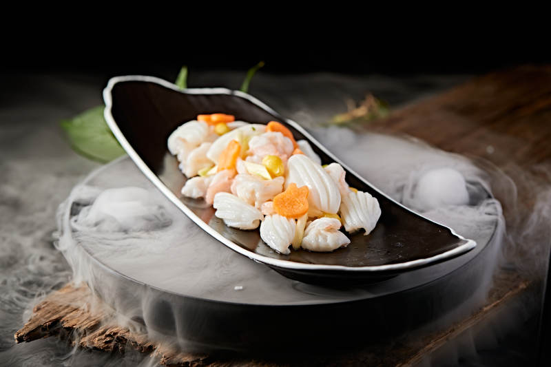 西芹银杏果烩墨鱼大虾仁图片