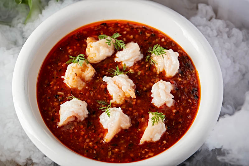 香辣肉酱醸虾球图片