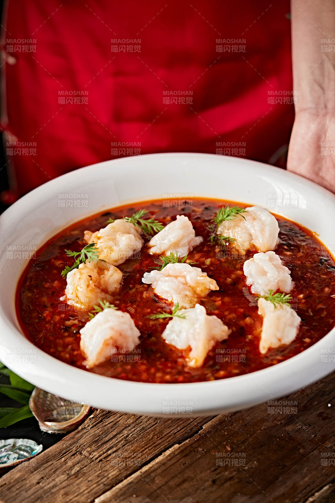 香辣肉酱醸虾球图片