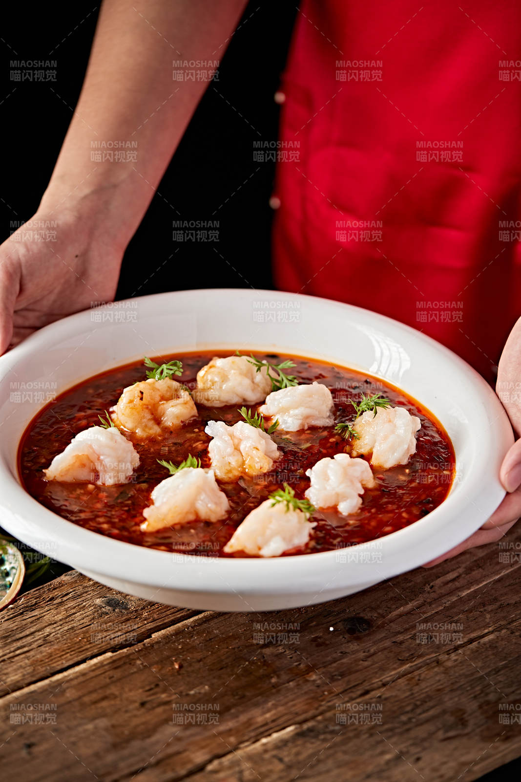 香辣肉酱醸虾球图片