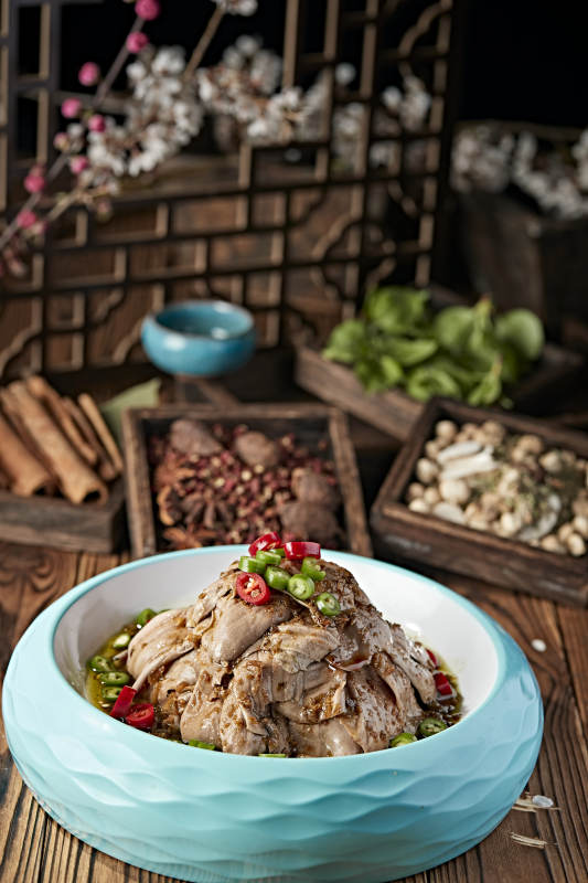 香辣椒麻猪舌片口条图片