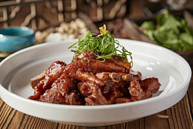 红烧凤爪猪肋排图片