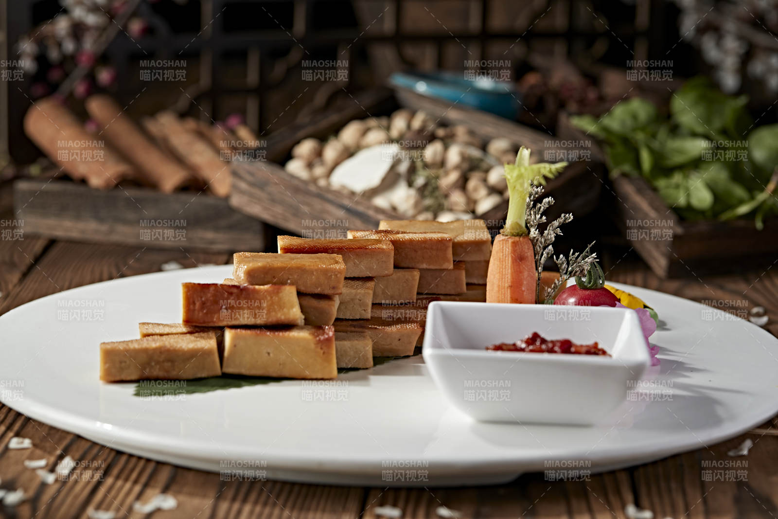 张家口柴沟堡烟熏豆腐干图片