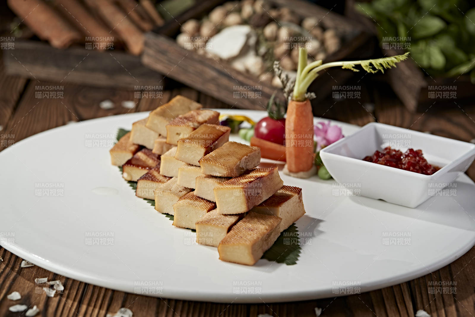 张家口柴沟堡烟熏豆腐干图片