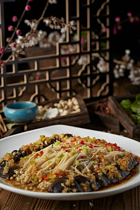 香蒸蒜蓉剁椒香菇金针菇图片