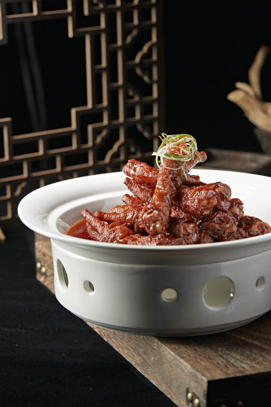 红油卤味虎皮鸡脚图片