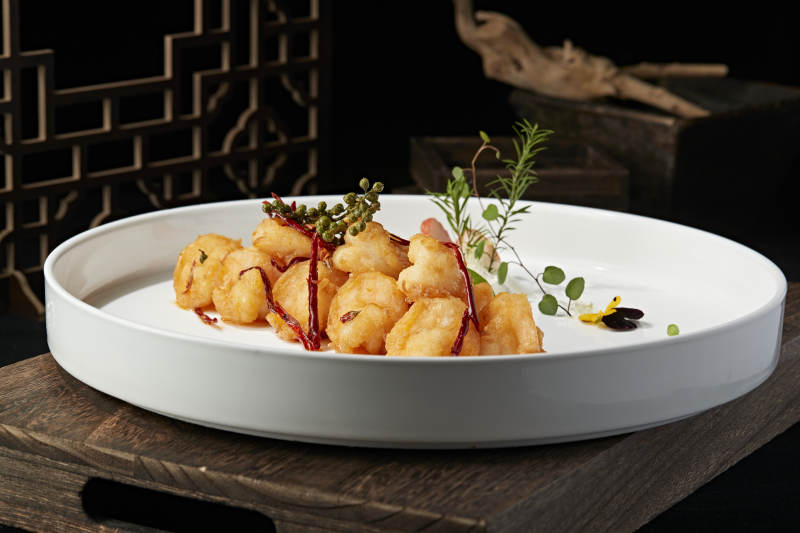 藤椒宫保大虾球图片