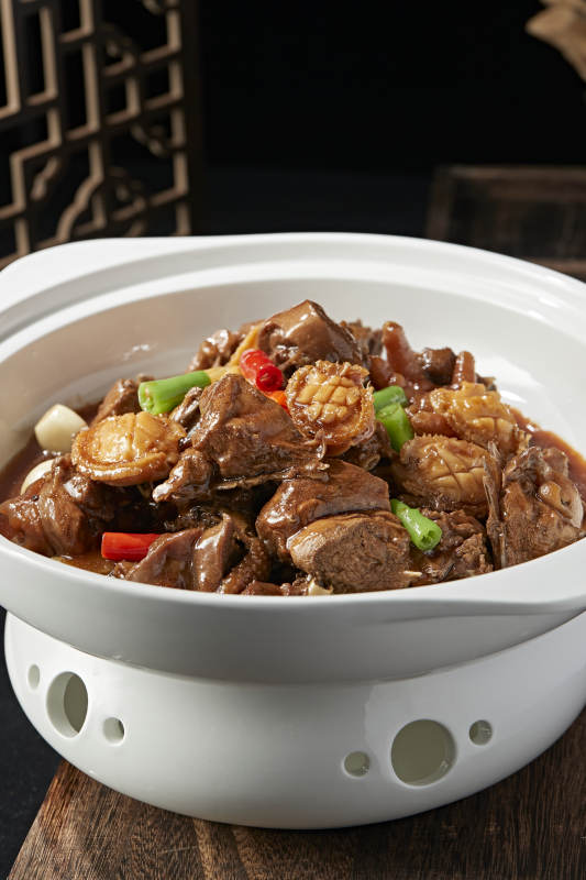 砂锅鲍鱼烧土鸡块图片