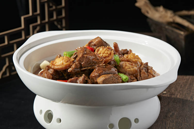 砂锅鲍鱼烧土鸡块图片