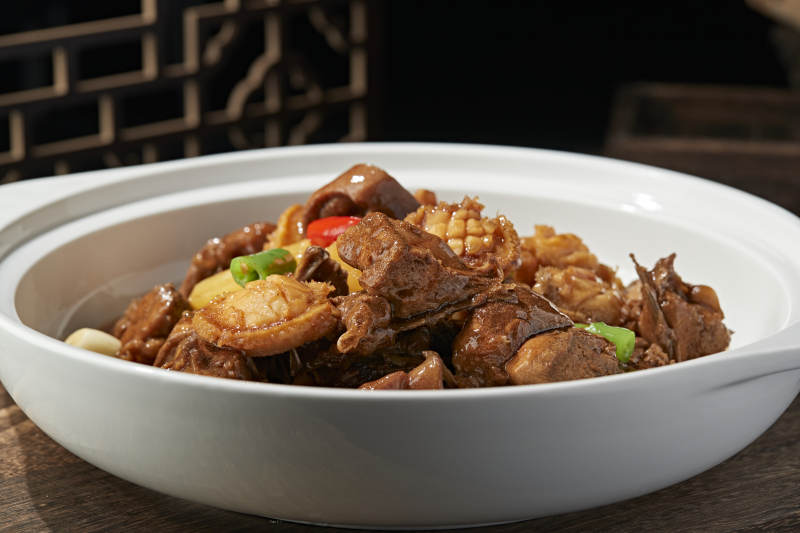 砂锅鲍鱼烧土鸡块图片