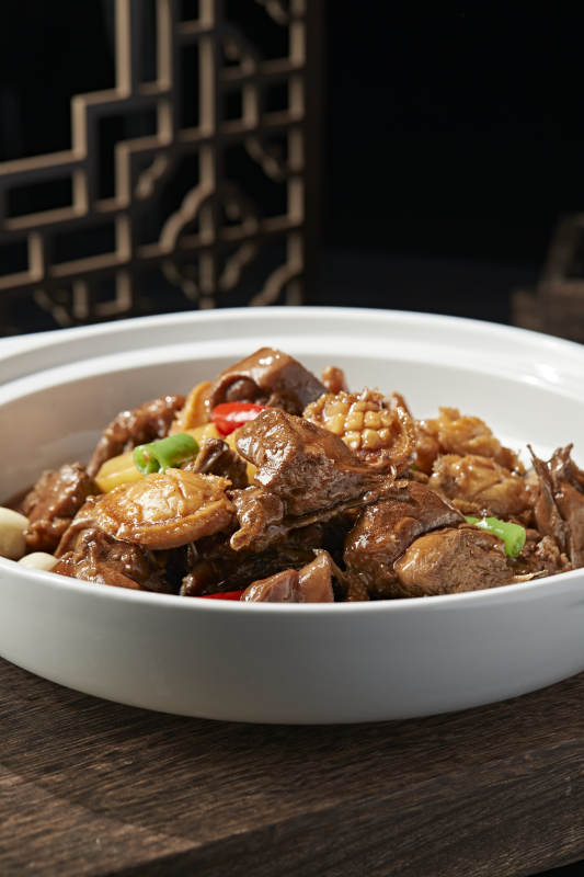 砂锅鲍鱼烧土鸡块图片