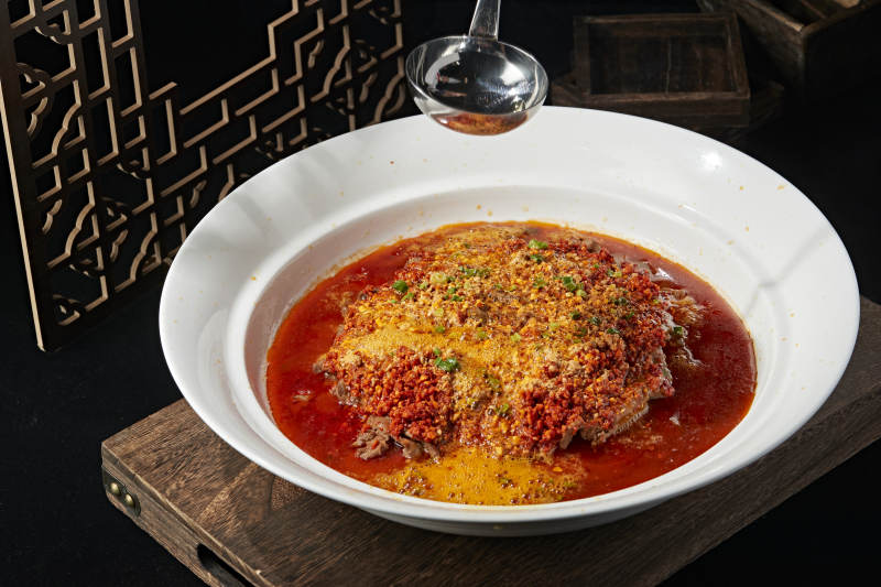 香辣红油和牛水煮肉片图片