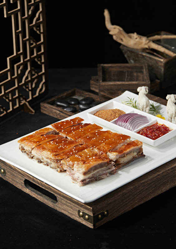 蒙餐烤羊排图片