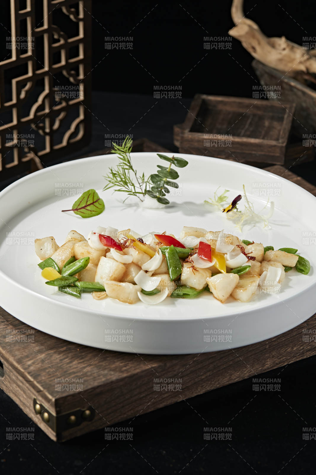 蜜豆百合炒鳕鱼粒图片