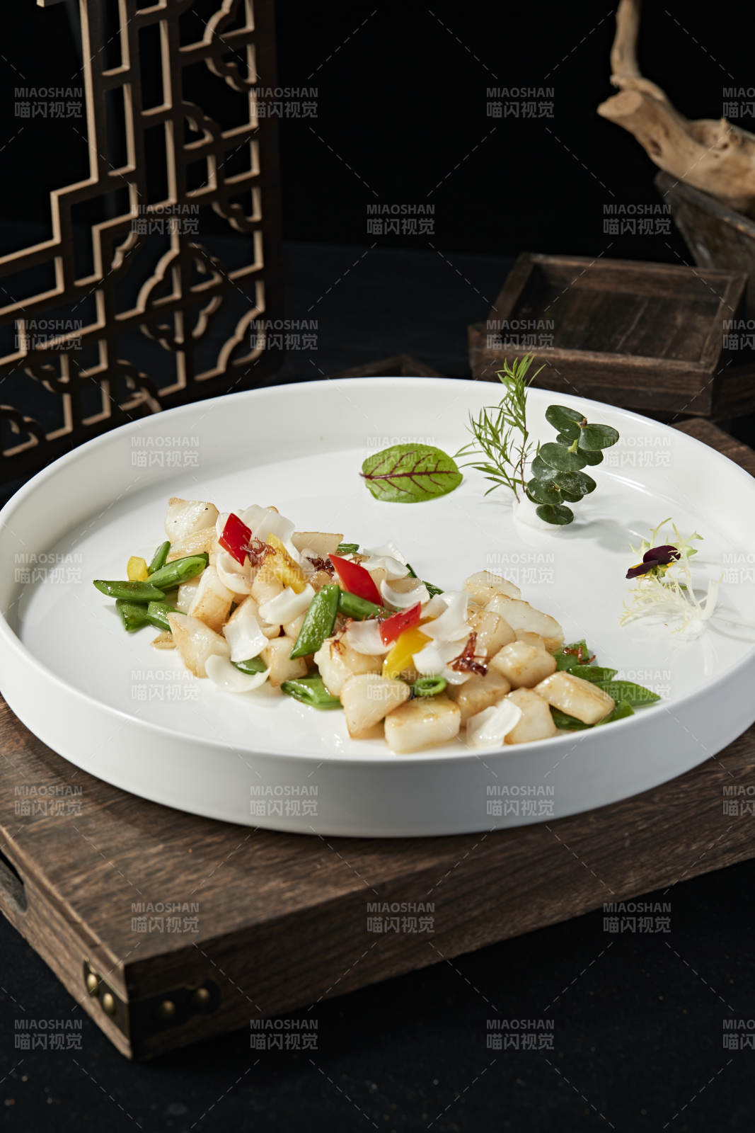 蜜豆百合炒鳕鱼粒图片