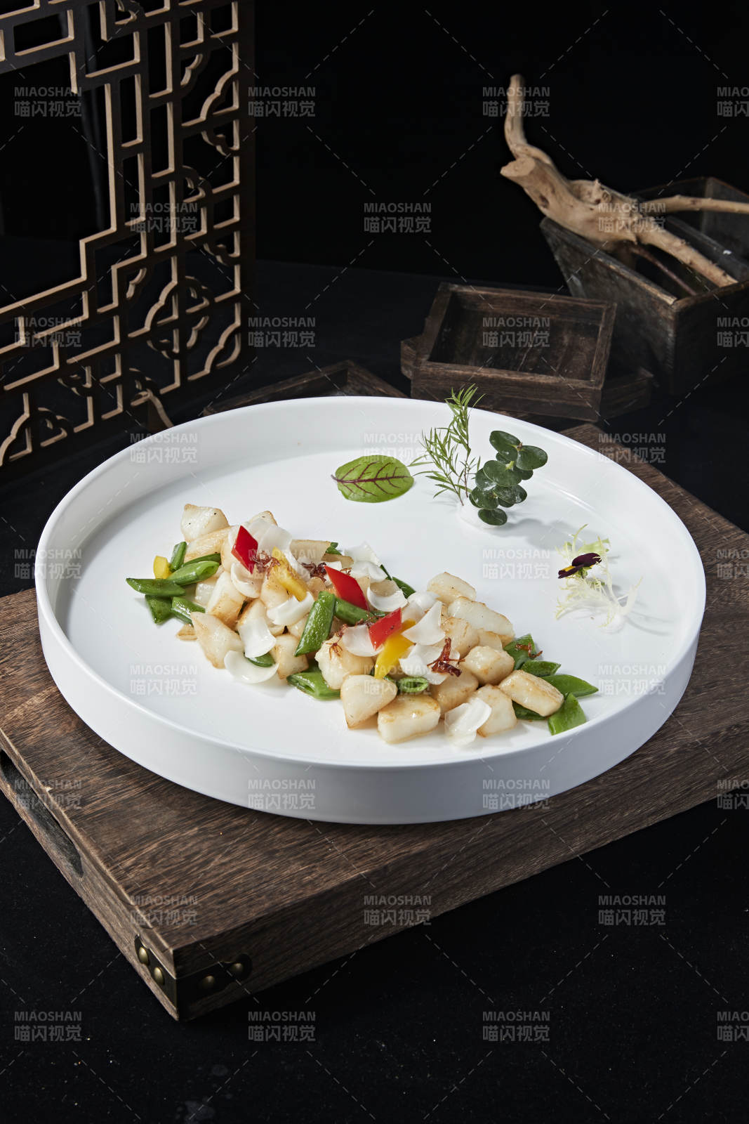 蜜豆百合炒鳕鱼粒图片