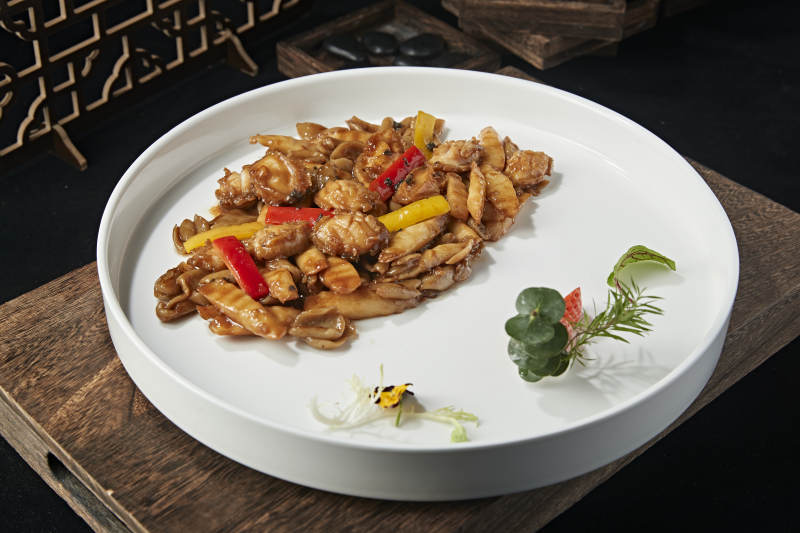 彩椒山药烧鲍鱼图片