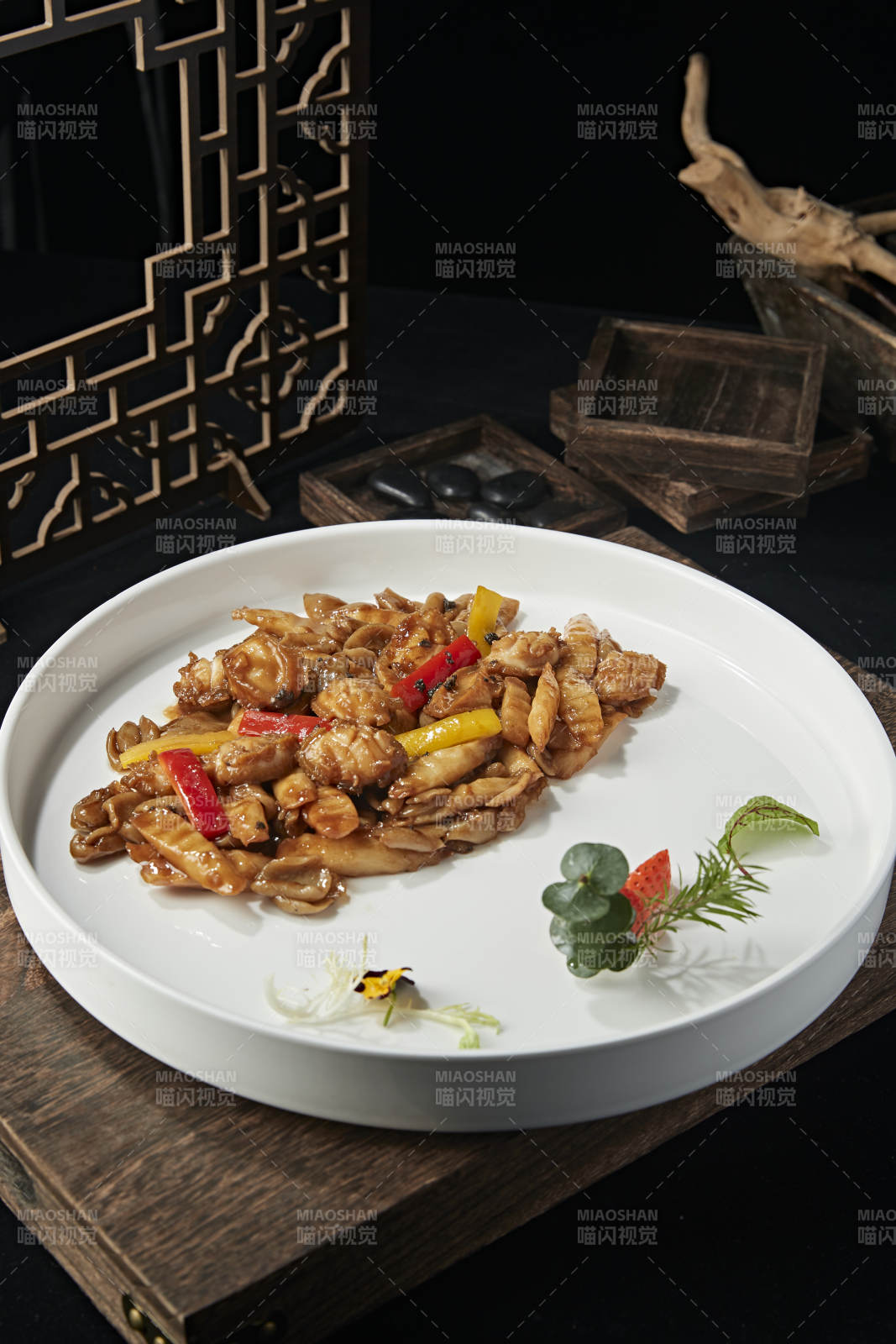 彩椒山药烧鲍鱼图片