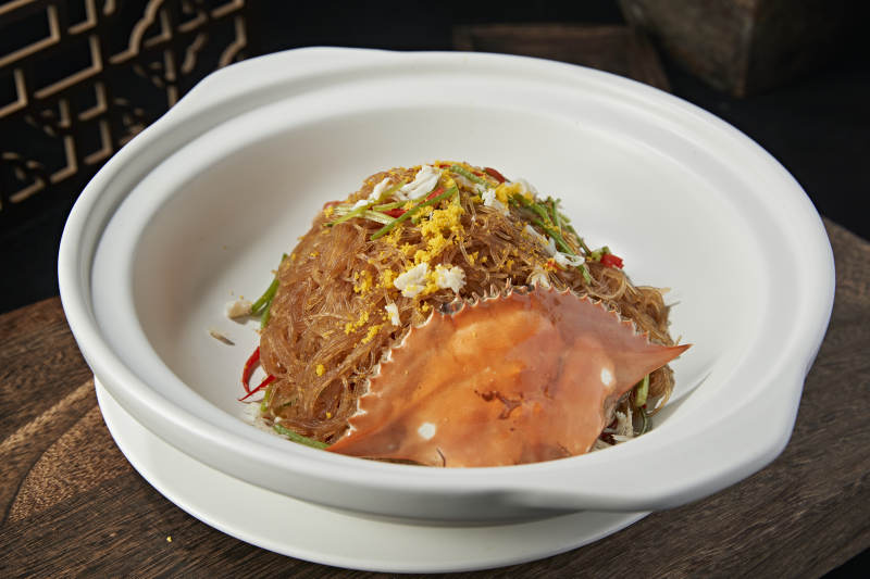 砂锅梭子蟹水晶粉丝煲图片