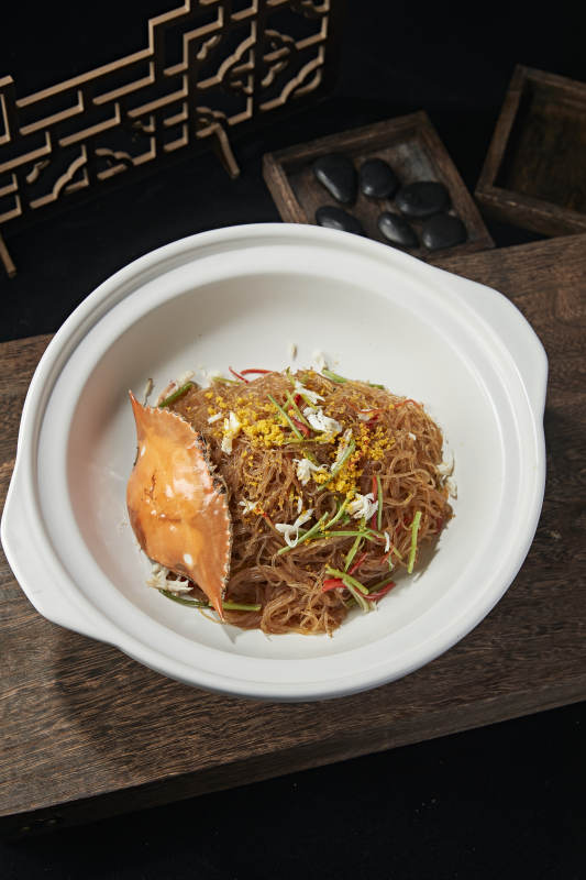 砂锅梭子蟹水晶粉丝煲图片