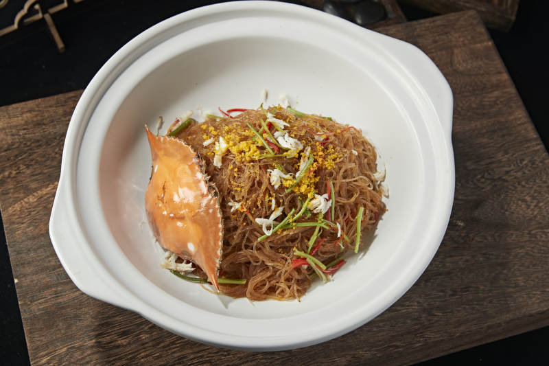 砂锅梭子蟹水晶粉丝煲图片