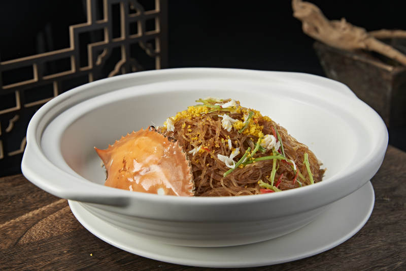 砂锅梭子蟹水晶粉丝煲图片