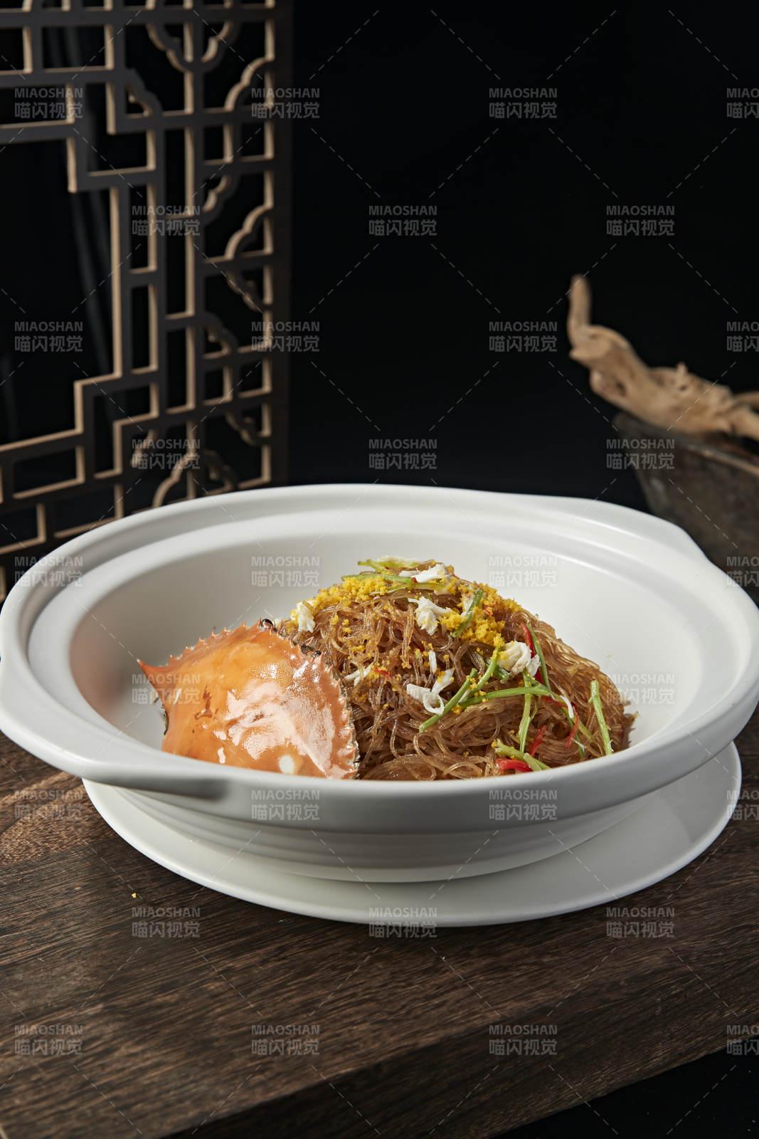 砂锅梭子蟹水晶粉丝煲图片