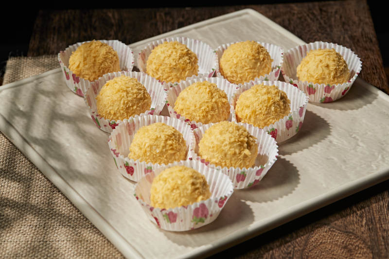 拖面香炸牛肉球图片